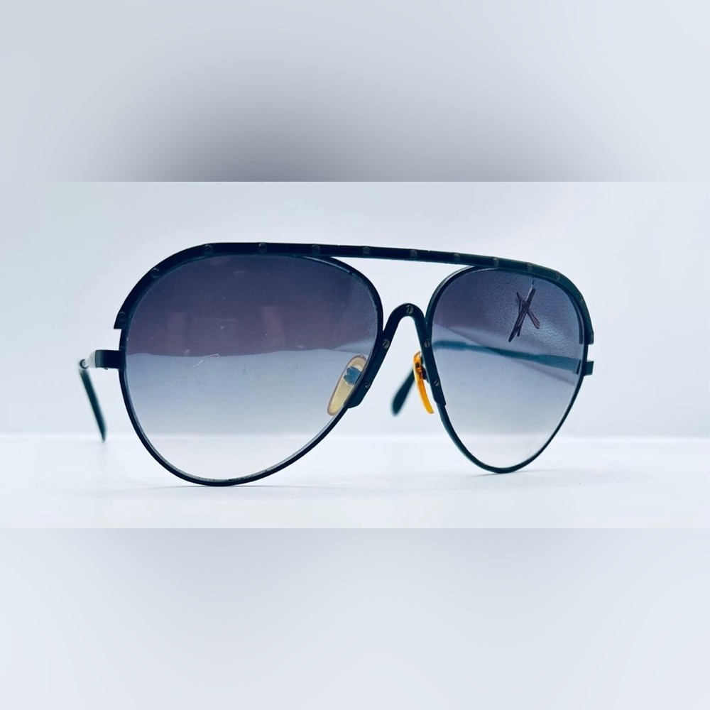 Vintage Black Aviator Sunglasses Frames Only